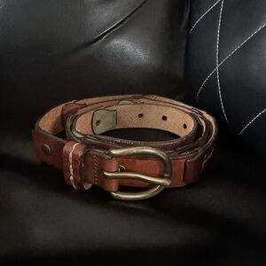 Fossil Women's Leather Belt Sz L